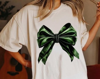 Green Coquette Bow PNG, Christmas Coquette Bow PNG, Christmas png, Retro, Velvet, Trendy, Dark Forest Green, Aesthetic, Girly, Ribbon Bow