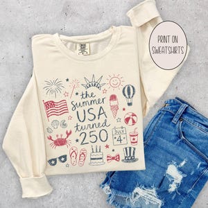 USA 250 PNG-paket: T-shirtdesign för amerikanskt 250-årsjubileum, retro patriotisk klotter PNG, sublimeringsdesign för 4 juli (digital nedladdning) bild 8