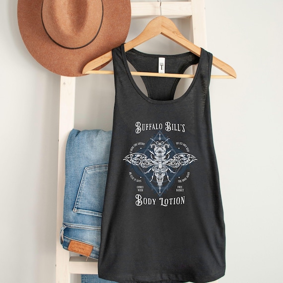 Buffalo Bills Body Lotion Racerback Tank Top, Gothic Horror Movie Fan Gift