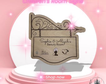 Personalised Children's Room Sign Beauty Room Teenager