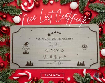 Nice List Certificate
