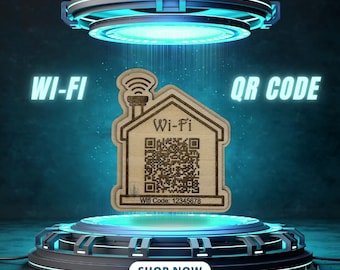 Wi-Fi QR Code Fridge Magnet