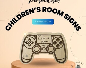 Personalised Children's Room Sign Game Controller