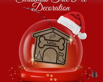 Personalised Christmas Tree Pet Decoration