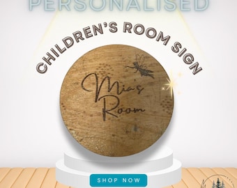 Personalised Children's Room Sign Fairy