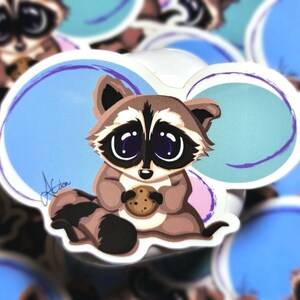 Raccoon Original Artwork Vinyl Sticker
