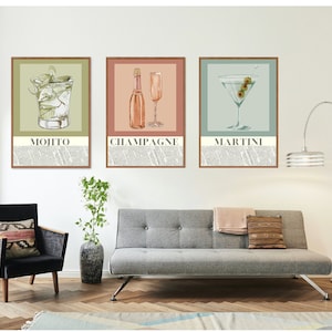 Aesthetic Cocktail Prints