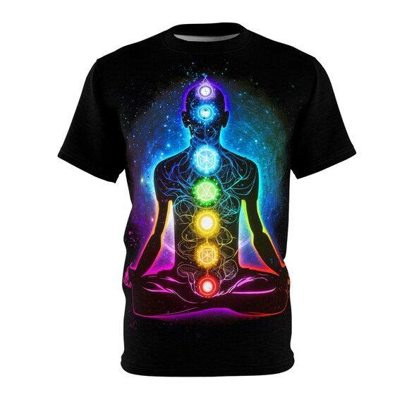 Psychedelic Flower Illustrated Design Premium T-Shirt