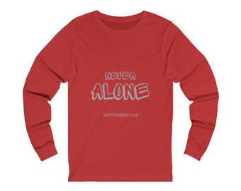 Mens Jersey Long Sleeve Tee w/scripture