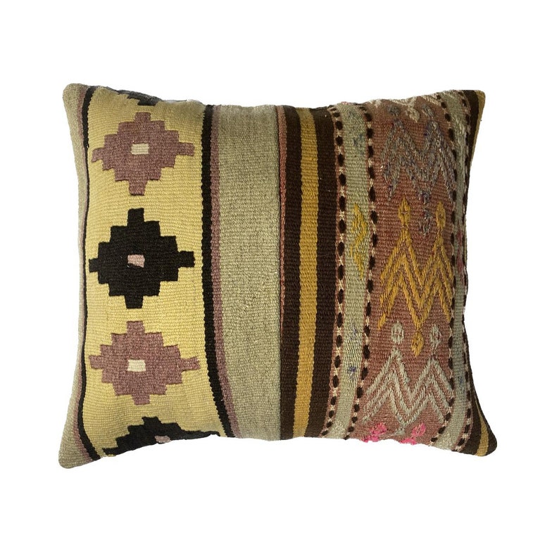 Turkish Kilim Pillow Vintage Kilim Pillow 20x17 Kilim Etsy