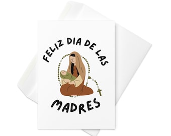 Feliz Dia de las Madres, Spanish Mother's Day Card, Tarjetas en Español, Greeting Cards in Spanish, Envelope Included, Free U.S. Shipping