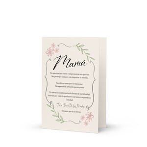 Mothers Day Card in Spanish (Envelope Included), Tarjeta del Día de las Madres en Español (Sobre Incluido), Mothers Day Gift, Gift For Mom,