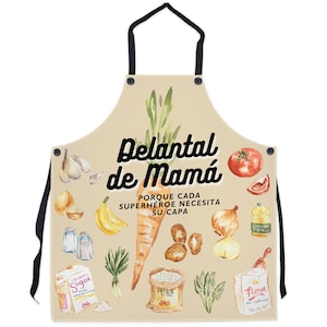 Mothers Day Apron in Spanish, Delantal Día de la Madre en Español, Mothers Day Gift, Gift for Mothers