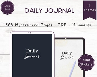 Customizable Digital Daily Planner – Four Unique Themes (PDF)