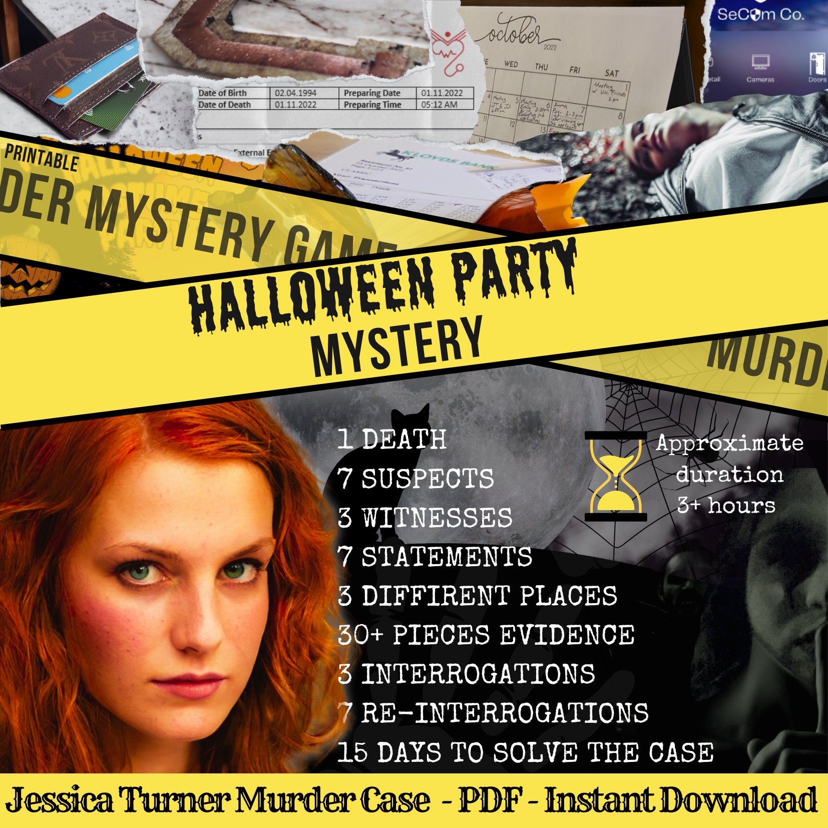 PRINTABLE BUNDLE Detective Games Murder Mystery Games Cold Etsy