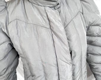 Number 1 Sun Vintage Ski Jacket Rainbow Colors, Medium Puffer