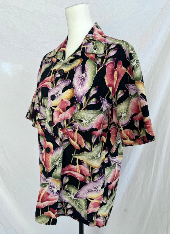 Vintage Paradise on a Hanger Hawaiian shirt with … - image 7