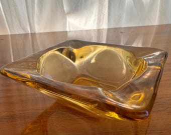 70s ガラス灰皿　大　vintage 70s ガラス灰皿 大 vintage