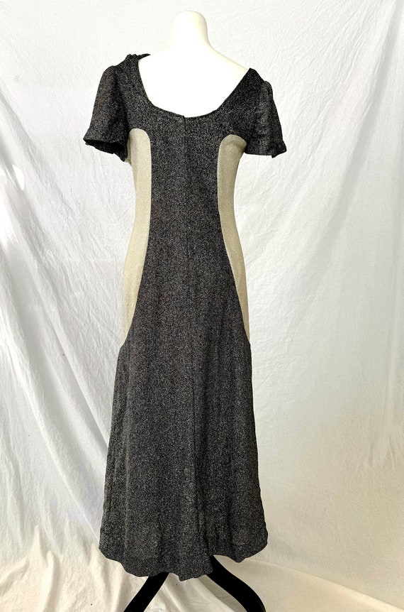 Vintage Black and White Formal Dress: Asymmetrical Neckline, Sz Small - Etsy