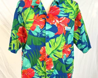 Vintage 80s 1980s Original Surf Line Hawaii Floral Flower Jams