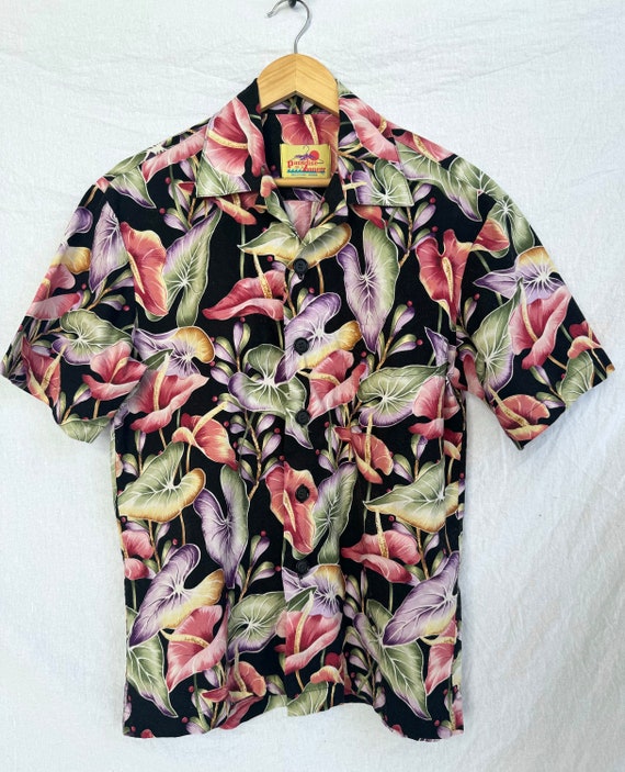 Vintage Paradise on a Hanger Hawaiian shirt with … - image 1