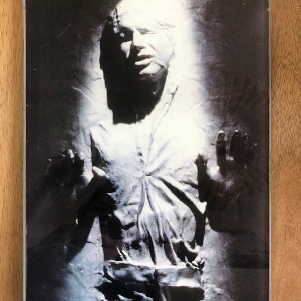 Glass Star Wars Han Solo encased in carbonite glass cutting board. Sold out and hard to find!