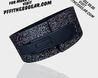 Black Sparkling Weightlifting Lever Belt, custom powerlifting Squat Belt gym, Birthday gifts for her, Unique Graduation Gifts for friend