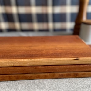 Handcrafted wooden cutting board, One piece solid wood cutting/charcuterie board, Charcuterie board, Wooden serving tray