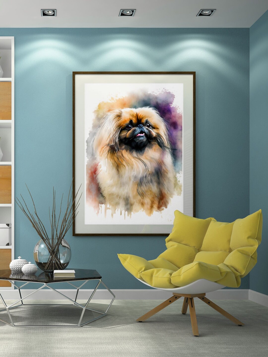 Pekingese Wall Art Pekingese Art Print Pekingese Art Etsy