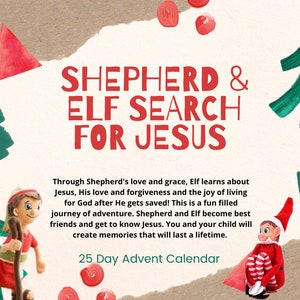 Shepherd & Elf Search For Jesus 25 Day Advent Calendar