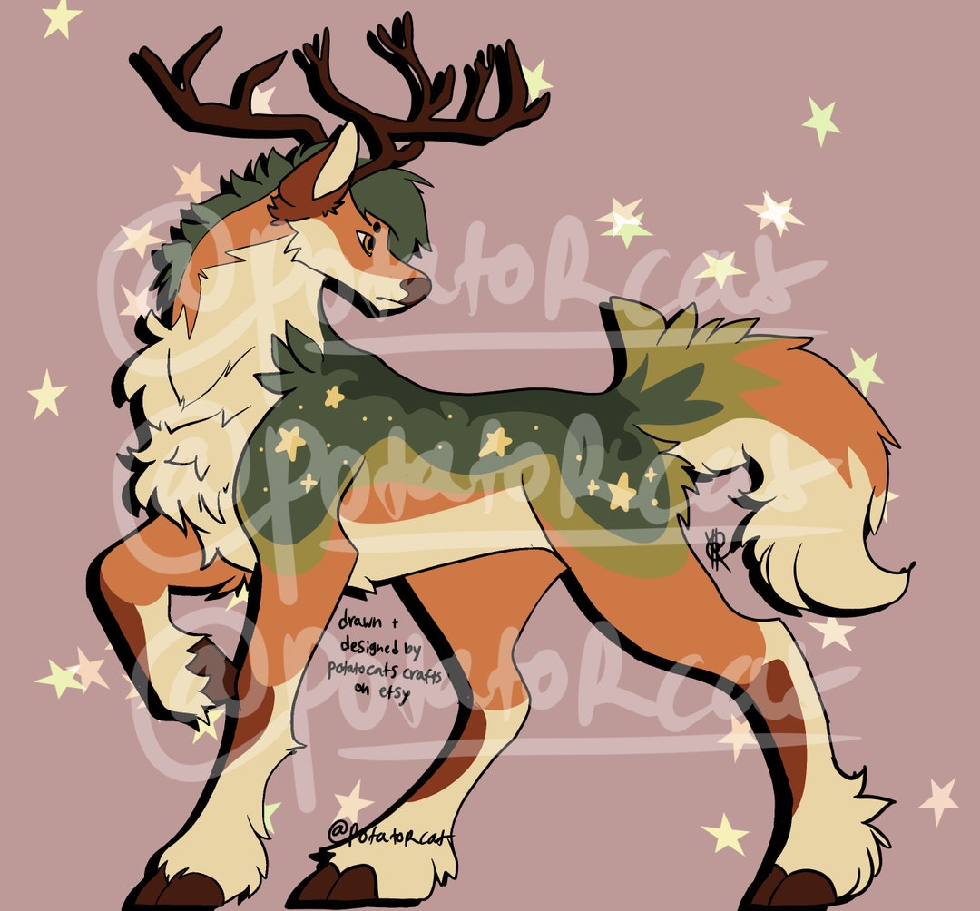 Assorted Fursona Adopts forest/cryptid Theme - Etsy