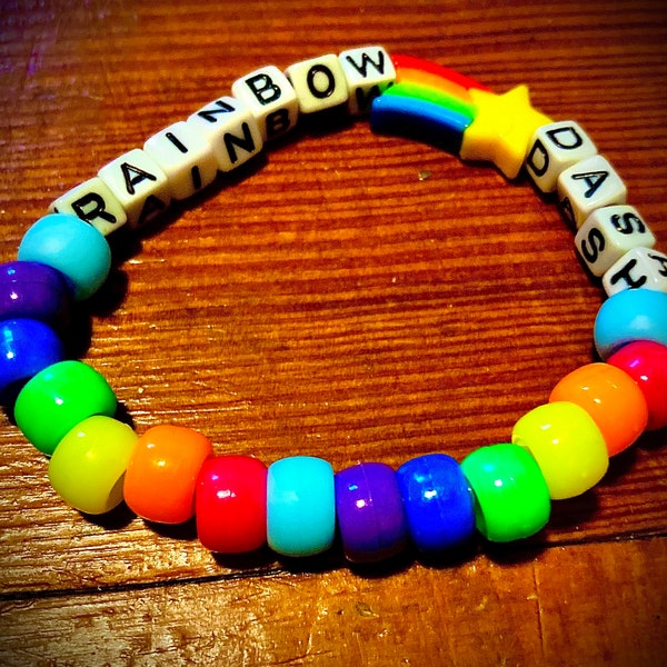 Rainbow Dash Kandi Bracelet