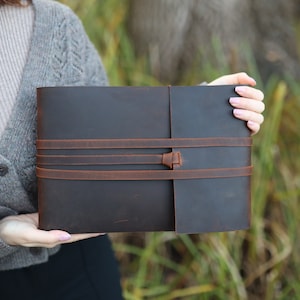 Photo Album, Handmade Leather Photo Album, Vintage Wedding Photo Album, Rustic Wedding Guestbook, Scrapbook