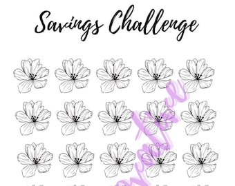 Savings Challenge Printable l Savings Challenge Bundle l A6 Sized Mini Saving Challege Trackers l Set of 4