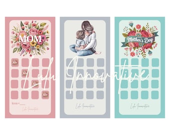 Mother's Day Savings Challenge Printable l A6 Mini Savings Tracker (Digital File)