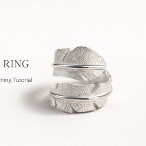 Feather Ring Tutorial PDF - Sterling Relief Carving Jewelry Making Guide