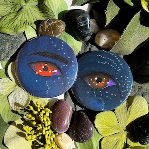 glow in the dark AVATAR inspired BIOLUMINESCENCE button pin (58mm)