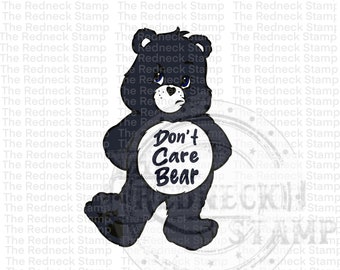 Don't Care Bear - Etsy