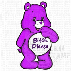 Purple Swear Bear
