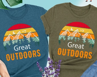 Great Outdoors Shirt, Adventure Shirt, Nature Lover Shirt, Hiking Shirt, Camping Shirts, Outdoors Shirt, Mountain Shirt, Camp Lover Shirt