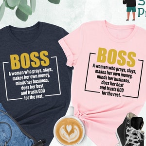 Boss Definition Shirt, Entrepreneur Shirt, Boss Shirt, Gift For Boss, Funny Shirts For Women, Money Shirt, Funny Gifts For Mom, Woman Shirts image 1