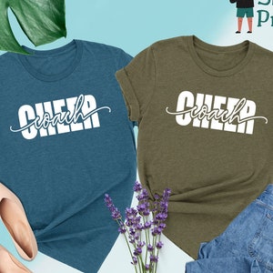 Cheer Coach Shirt, Cheer Coach Gift, Team Coach Shirt, Cheer Coach Shirt for Women, Gift for Cheer Coach, Cheer Coach Tee,Cheer Coach Tshirt