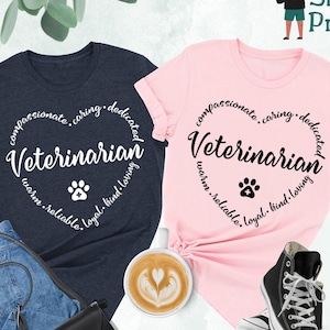 Veterinarian Shirt, Veterinarian Gift, Compassionate Veterinarian Shirt,Animal Lover Shirt,Vet School Student Shirt,Future Veterinarian Gift
