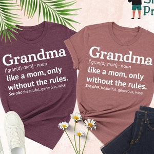 Camiseta de definición de abuela, camiseta de abuela, regalos para abuela, camiseta genial de abuela, mejor camiseta de abuela, regalo del día de la madre, camiseta divertida de abuela