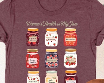 Camiseta "La salud de la mujer es mi pasión", camiseta de salud femenina, regalos para obstetricia y ginecología, camiseta de enfermera de salud femenina, regalos de salud femenina para obstetricia y ginecología, camiseta WHNP, regalo de enfermera obstetra