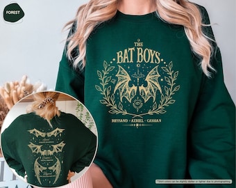 The Bat Boys Sweatshirt, Acotar Bookish Sweatshirt, Book Lover Hoodie, The Night Court Illyrians, Gift For Bookworm, Feyre Bat Boy Wings Tee