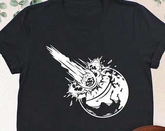 Meteor Hitting Earth Shirt, Meteor Tshirt, Asteroid Shirt, Shooting Star Shirt, Meteor Shower Shirt, Perseid Meteor Shirt, Cosmos Tshirt