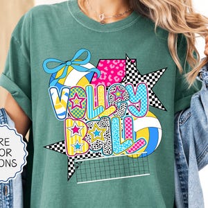 Comfort Colors® Volleyball Preppy Shirt, Coquette Volleyball Shirt, Volleyball Gifts, Volleyball Lover Shirt, Volleyball Mom Gifts, Game Day