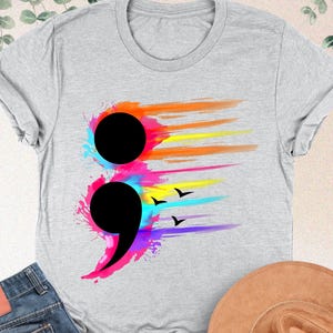 Semicolon Shirt, Mental Health Tshirt, Suicide Prevention Tee, Mental Health Awareness, Anti Suicide Shirt, Counselor Shirt, You Matter Gift