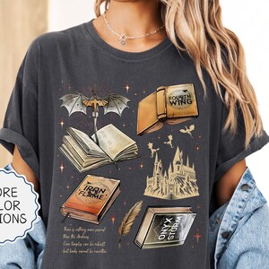 Comfort Colors® Fourth Wing Series Shirt, Dragon Rider Shirt, Violet Sorrengail Shirt,Fantasy Book Shirt,Book Lover Gift,Fantasy Book Dragon